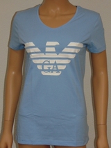 Emporio Armani Logo baby blauw shirt