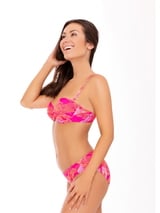 Nickey Nobel Rosa roze bandeau / softcup bikinitop