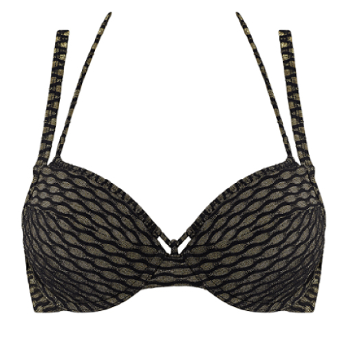 Marlies Dekkers Badmode Holi Vintage zwart/goud push up bikinitop