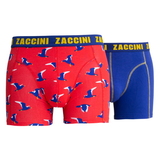 Zaccini Birds rood/print boxershort