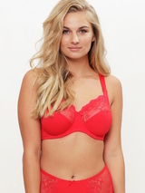 LingaDore Daily Full Coverage rood soft-cup bh