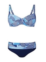 Anita Beach Sibel marine blauw/print bikini set