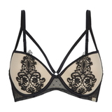 Fuel For Passion Lacy zwart/skin push up bh