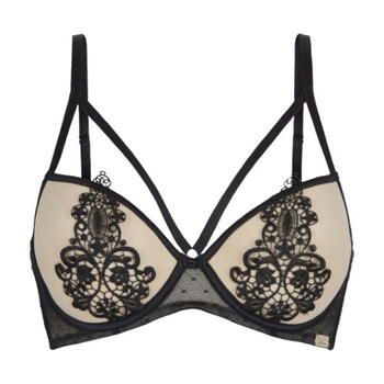 FUEL FOR PASSION LACY Black Plunge bh