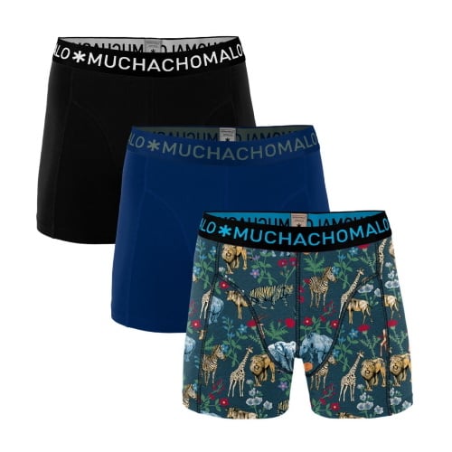 Muchachomalo Jungle marine blauw/print boxershort