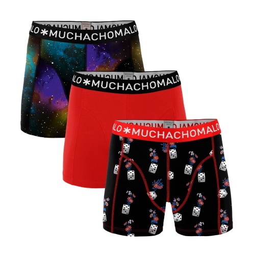 Muchachomalo Dice zwart/rood boxershort