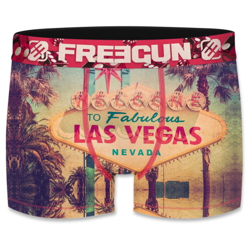 Freegun Vegas sign oranje/print micro boxershort