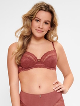 LingaDore Sable sable rood soft-cup bh