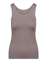 RJ Bodywear Pure Color taupe dames hemd