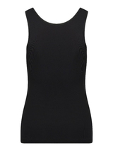 RJ Bodywear Pure Color zwart dames hemd
