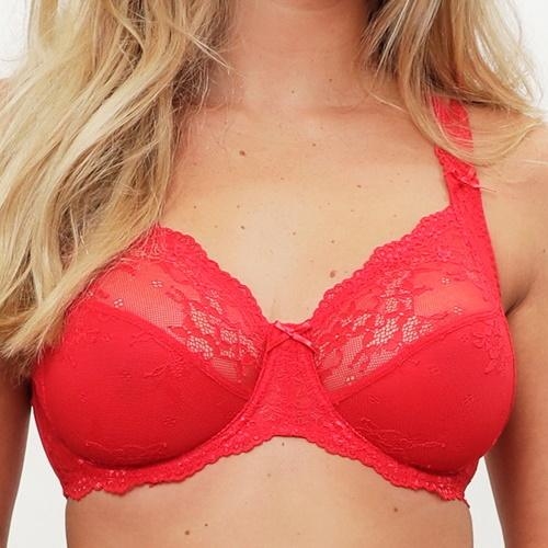 LingaDore Daily Full Coverage Lace rood soft-cup bh