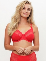 LingaDore Daily Full Coverage Lace rood soft-cup bh