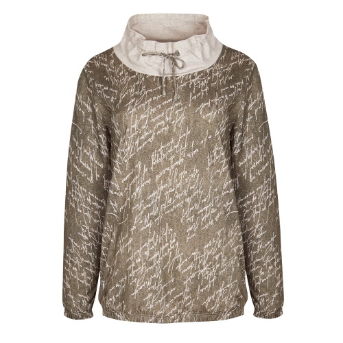 Cybéle Bench bruin/print sweater