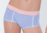 Boobs & Bloomers Anny blauw/wit short
