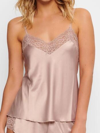 LINGADORE MONTE Old Pink Spaghetti Top