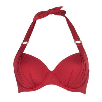 LINGADORE BEACH RED FIRE Halter Bikini Top