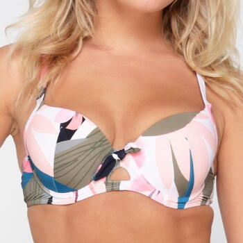 LINGADORE BEACH PASTEL FLOWER Bikini Top
