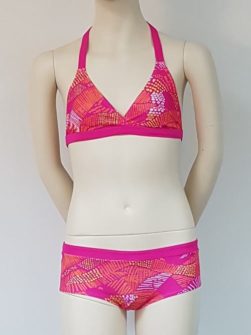 Nickey Nobel Rosa print/roze bikini set