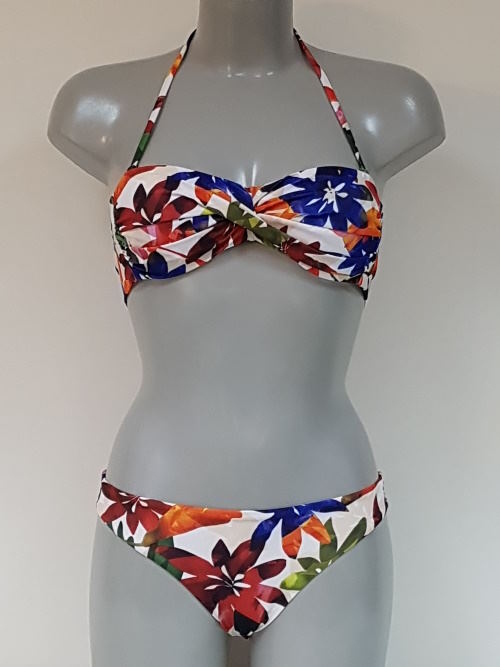 Bomain Mauritius blauw/print bikini set