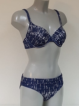 Bomain Seychellen jeans blauw bikini set