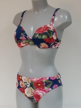 Bomain Mauritius blauw/print bikini set