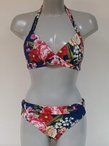 Bomain Jamaica blauw/print bikini set