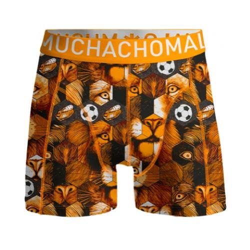 Muchachomalo Football Boys oranje/print jongens boxershort