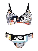 Anita Beach Asa wit/print bikini set