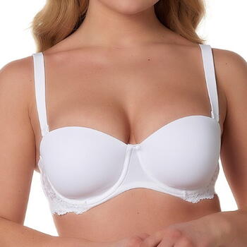 AFTER EDEN NATURE FRIENDLY D CUP & UP ABBY Strapless bh White 