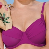 Rosa Faia Beach Twiggy wild aster soft-cup bikinitop