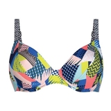 Rosa Faia Beach Celine multicolor/print soft-cup bikinitop