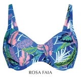 Rosa Faia Beach Sibel blauw/print soft-cup bikinitop