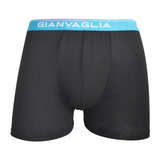 Gianvaglia Basic zwart/blauw boxershort