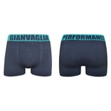 Gianvaglia Jax zwart/turquoise micro boxershort