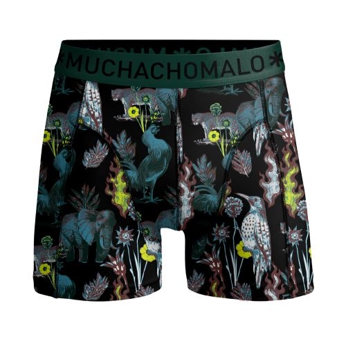 Muchachomalo Jungle zwart/print boxershort