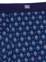 HOM Frioul marine blauw/print boxershort