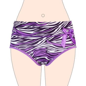GIANVAGLIA® ANNIMAL Purple/Print Dames Slip