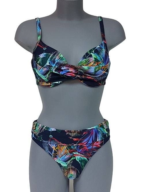 Bomain All Over Print marine blauw bikini set