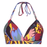 LingaDore Beach Bright Leaves multicolor/print voorgevormde bikinitop