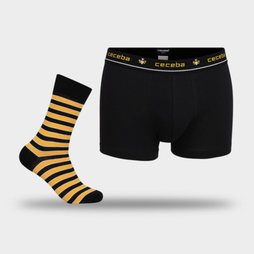DDO Special Pants & Socks zwart/geel boxershort