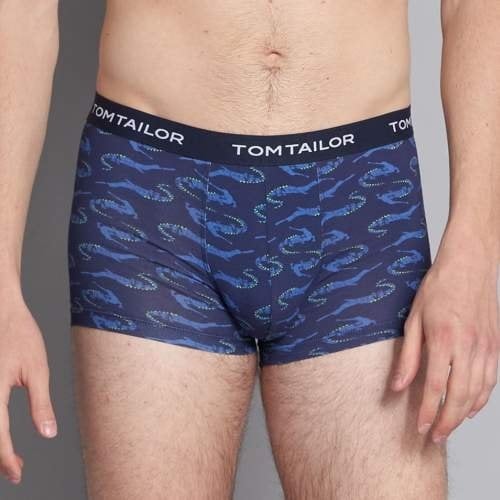 Tom Tailor Alligator marine blauw/print boxershort
