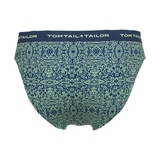 Tom Tailor Blue/Green All over  marine blauw/print heren slip