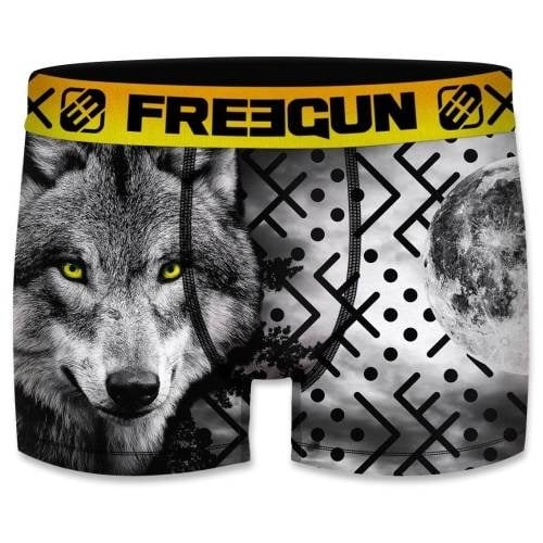 Freegun Wolf zwart/print jongens boxershort