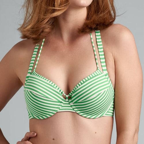 Marlies Dekkers Badmode Holi Vintage groen/wit push up bikinitop