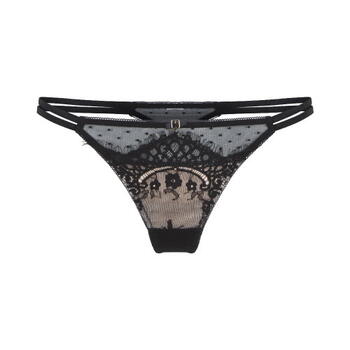 LINGADORE STRAPPY LACE Black String