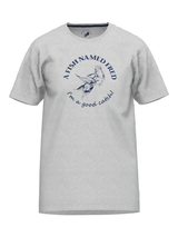 A Fish Named Fred 120001 grey melange t-shirt
