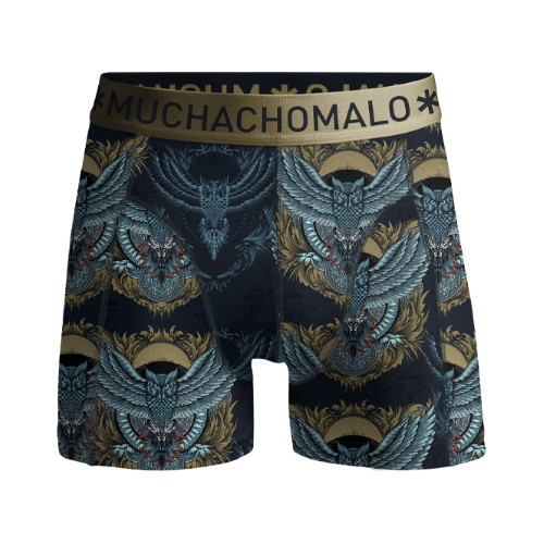 Muchachomalo NiteOwl blauw/print boxershort