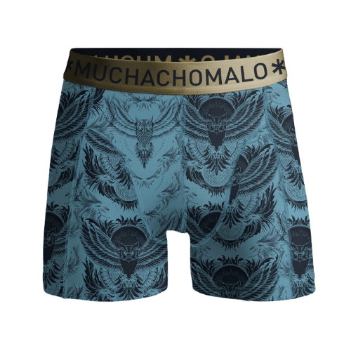 Muchachomalo NiteOwl blauw/print boxershort