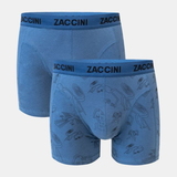 Zaccini Nazca blauw/print boxershort