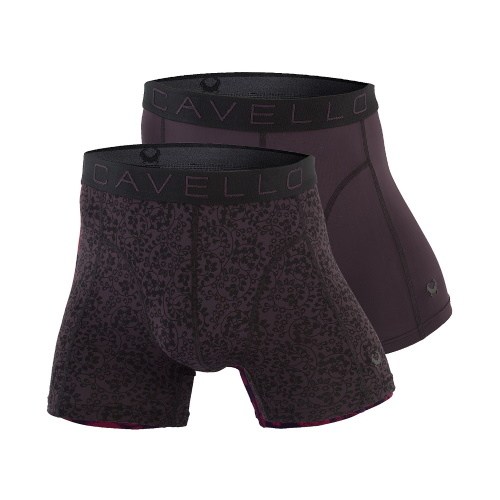 Cavello Paisley paars/zwart micro boxershort